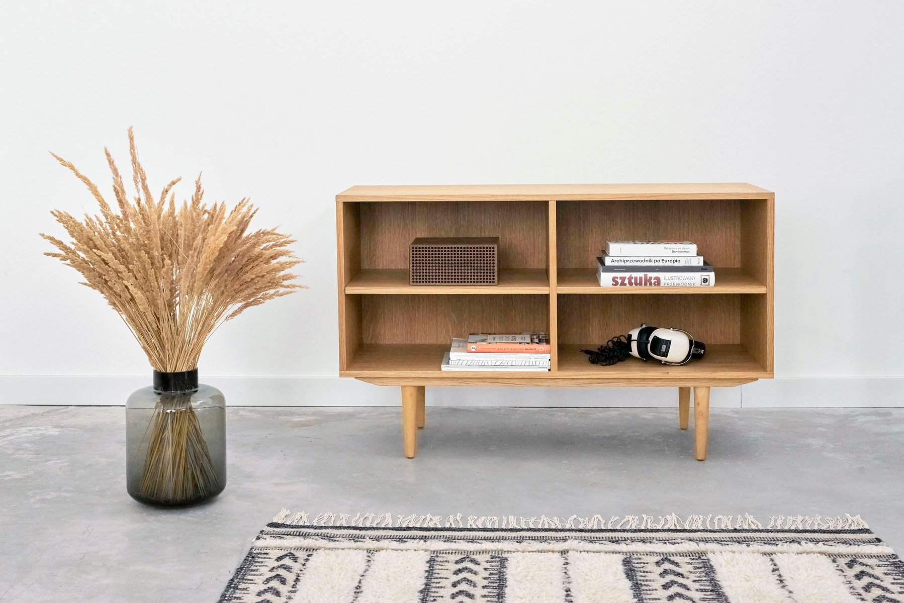 Scandinavian Oak Bookcase for sale at Pamono
