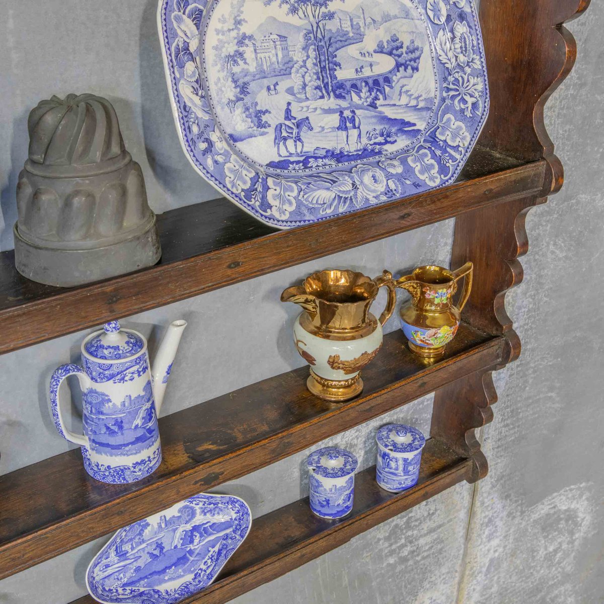 Antique Oak Wall Rack for sale at Pamono