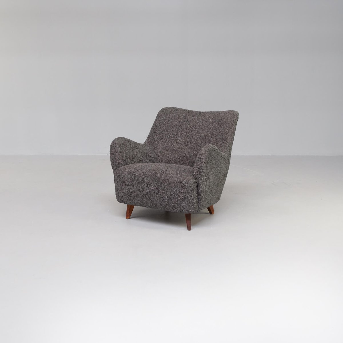 sheepskin club chair by fauteuil 1950s PJ-1077114