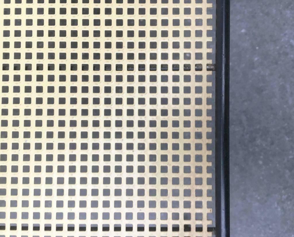 MidCentury Perforated Metal Bar Serving Cart for sale at Pamono