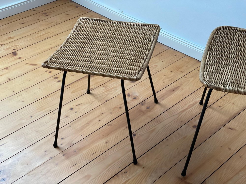 Vintage Wicker Basket Chairs by Gian Franco Legler, 1960s for sale at Pamono