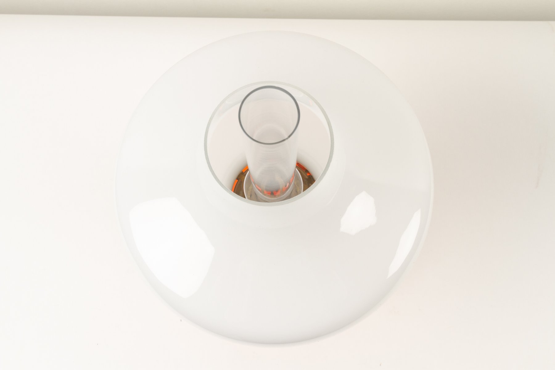 Dänische Vintage Oline Öllampe in Orange von Fog & Mørup, 1960er bei ...