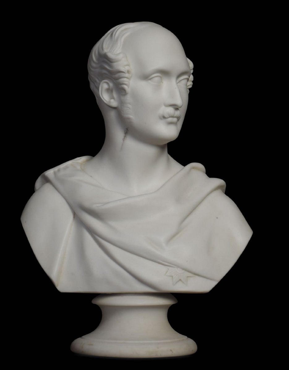 Miniatur-Büste Von Prinz Albert – Aus Polyresin, Für Puppenstuben 1:12, Größe 6x3,7 Cm