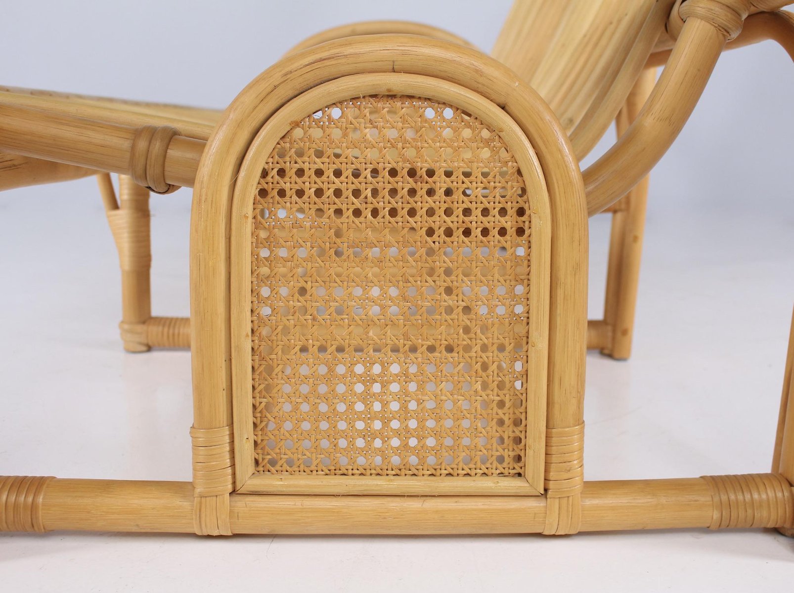 Bamboo & Cane Bench for sale at Pamono