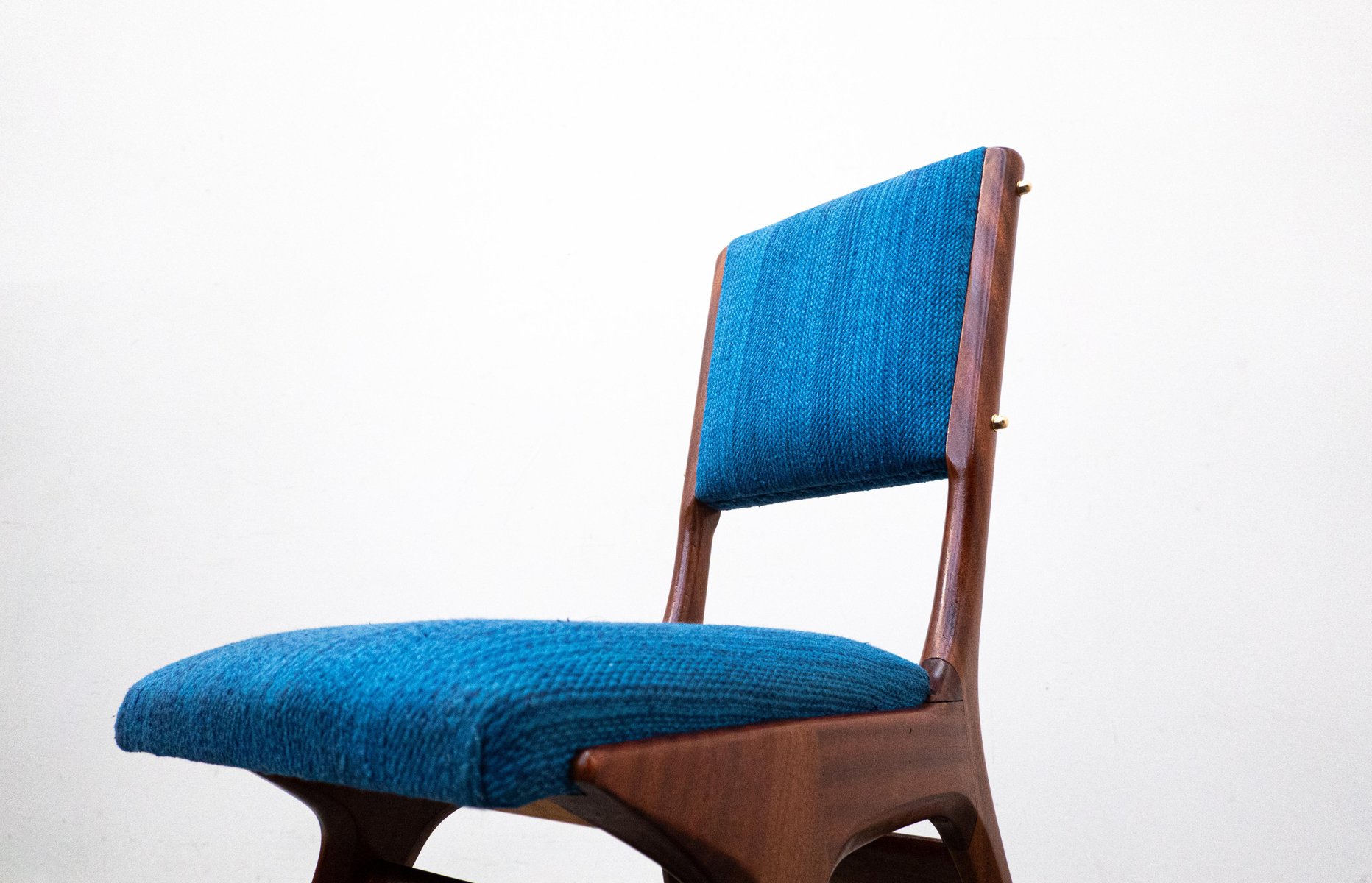 Blue Model 634 Chairs by Carlo De Carli for Cassina, Italy, 1950s, Set
