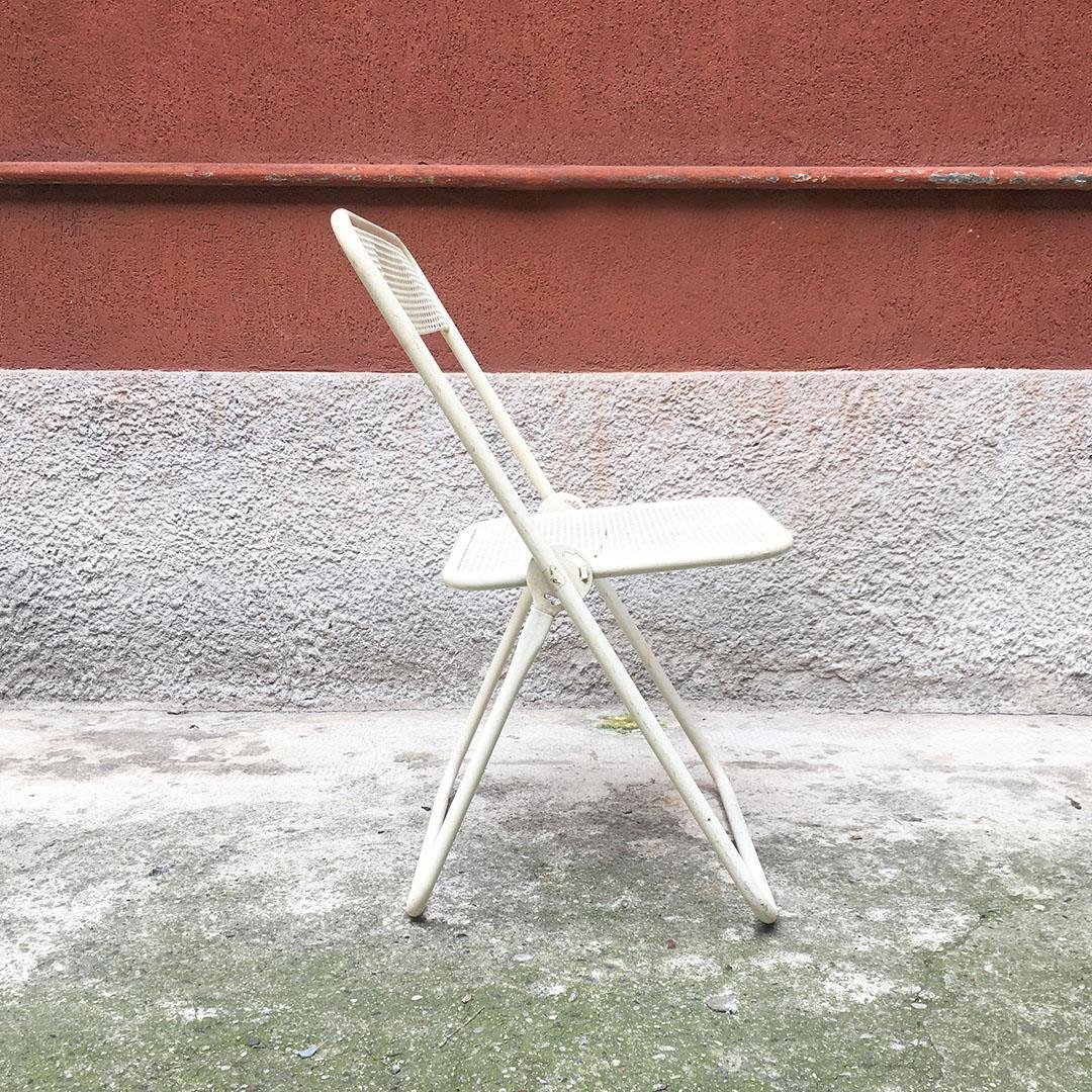 Italienische MidCentury Klappstühle aus Metall für den Außenbereich