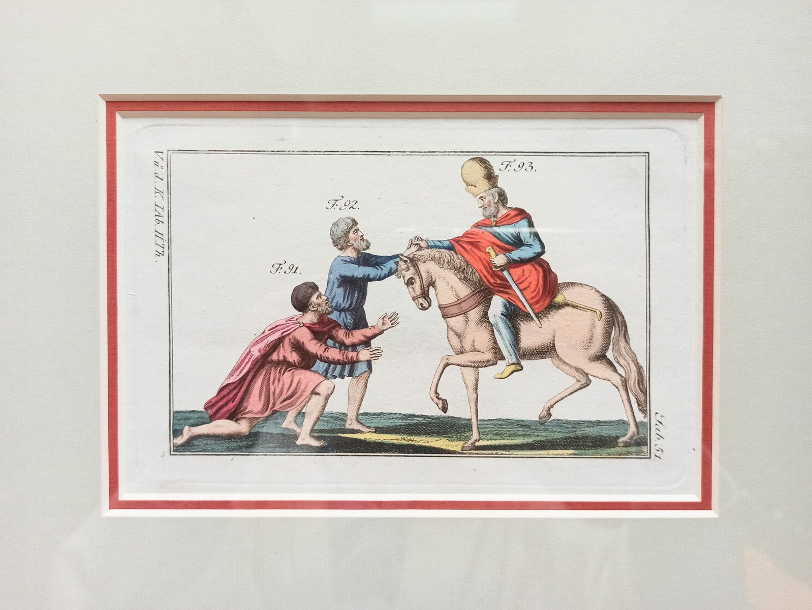 Classicist Graphics, Ruler with His Subjects, Copperplate Engraving ...