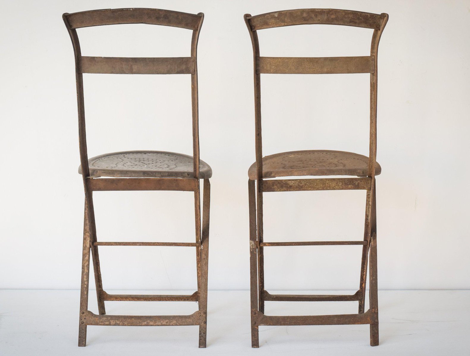 Antique French Folding Chairs, Set of 2 for sale at Pamono