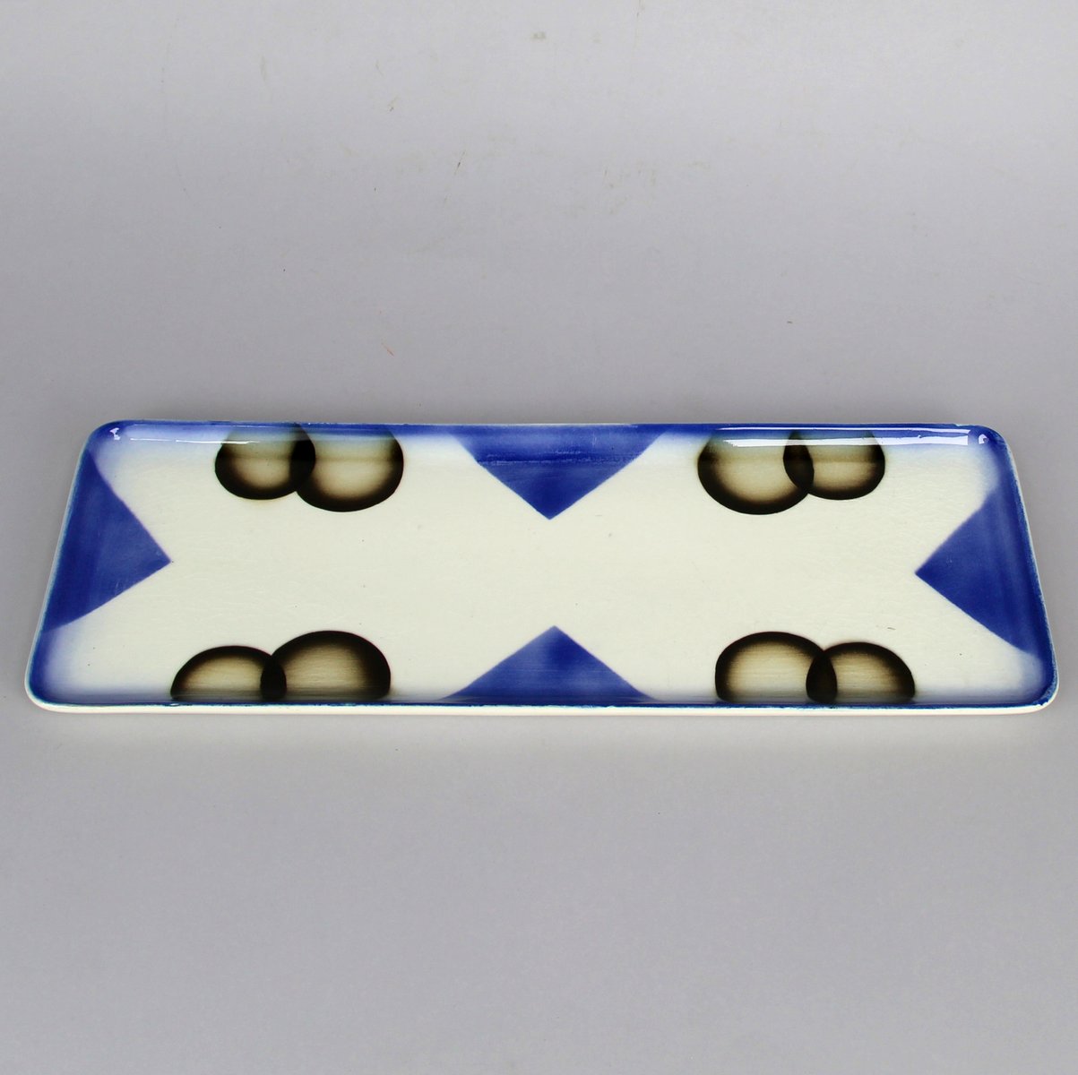 OFFSCH Keramik Austern Servierplatte | Muschelförmiger Teller 19x11,5cm | Für Snacks & Desserts