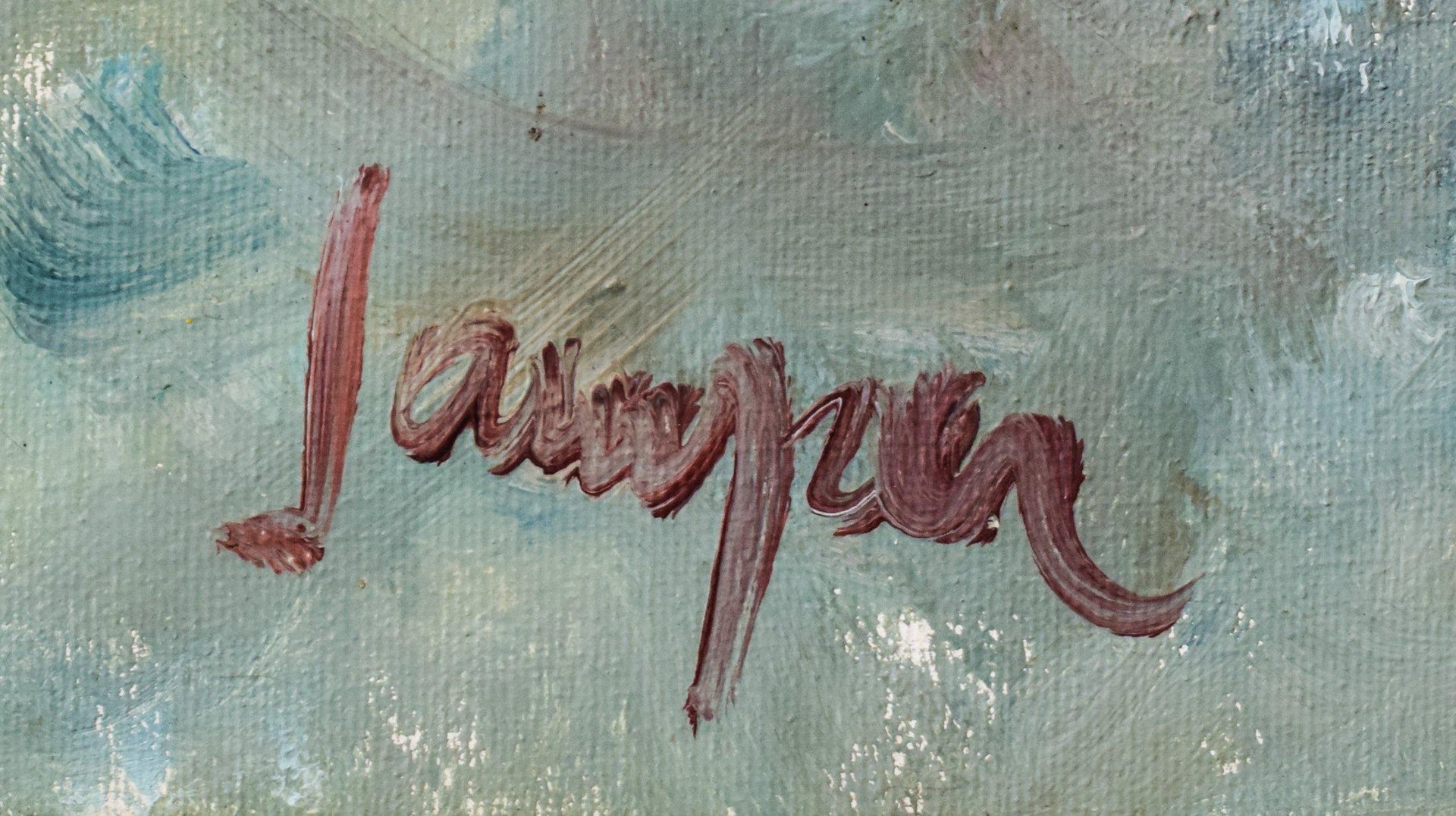 Still Life with Flowers and Photograph, Oil on Canvas, Framed for sale