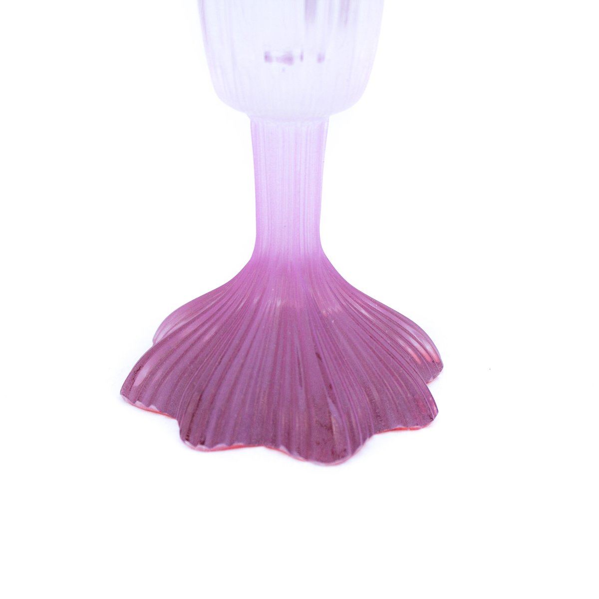 Tulip Foot Glass Vase for sale at Pamono
