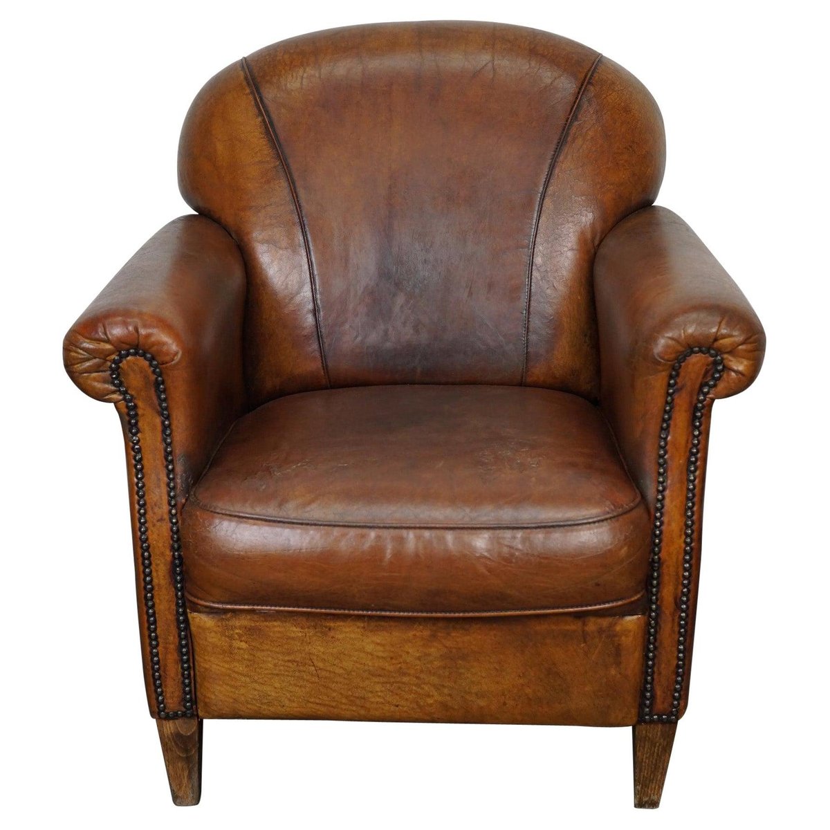 Ledersessel Vintage Cognac