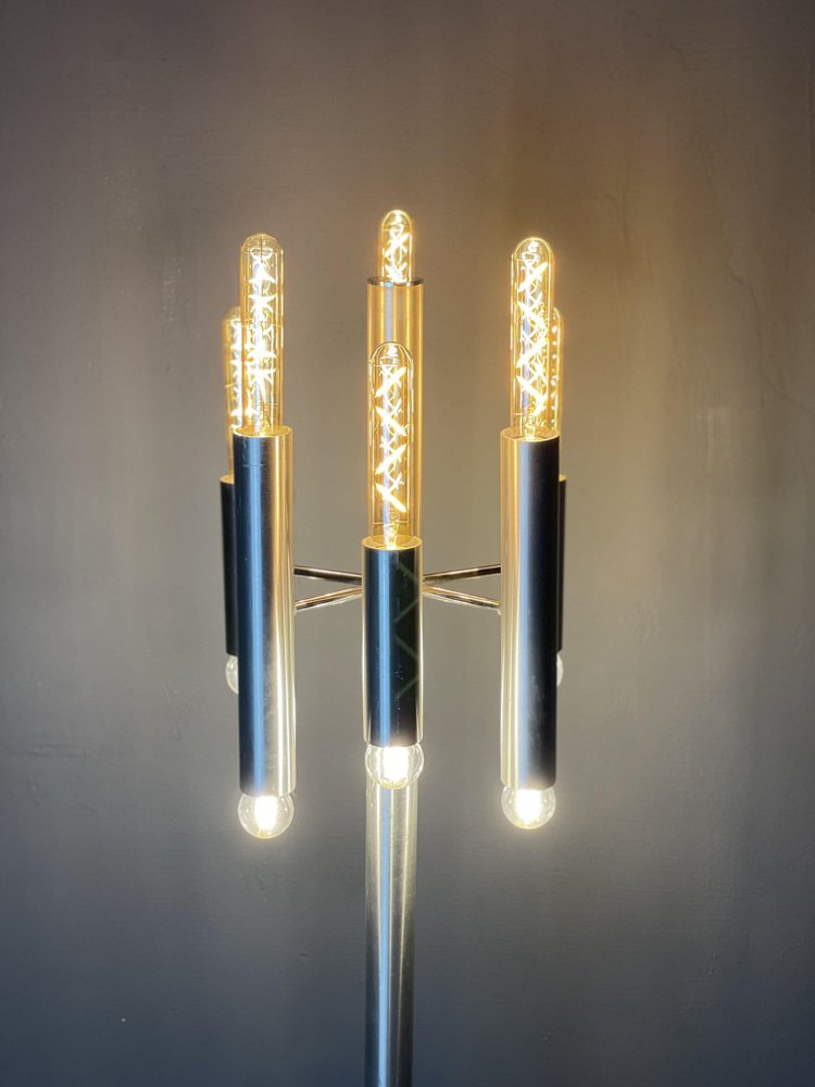 Tubular Modernist Floor Lamp for sale at Pamono