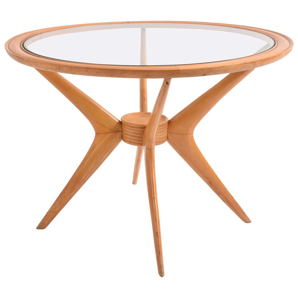MidCentury Italian Birchwood Coffee Table by Cesare Lacca for Cassina