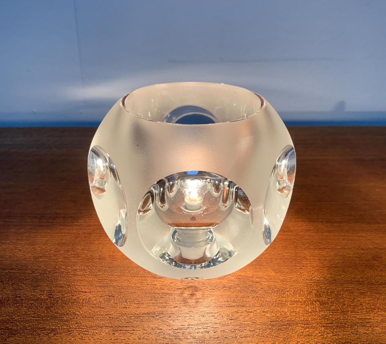 Vintage German Glass Table Lamps from Peill & Putzler, Set of 2 for