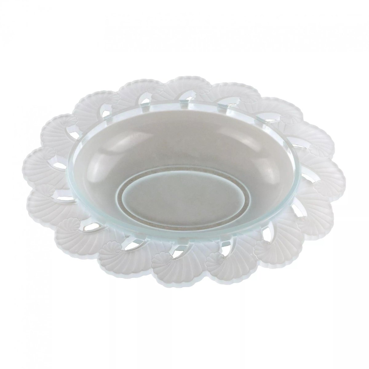 Art Deco Style Glass Fruit Bowl for sale at Pamono