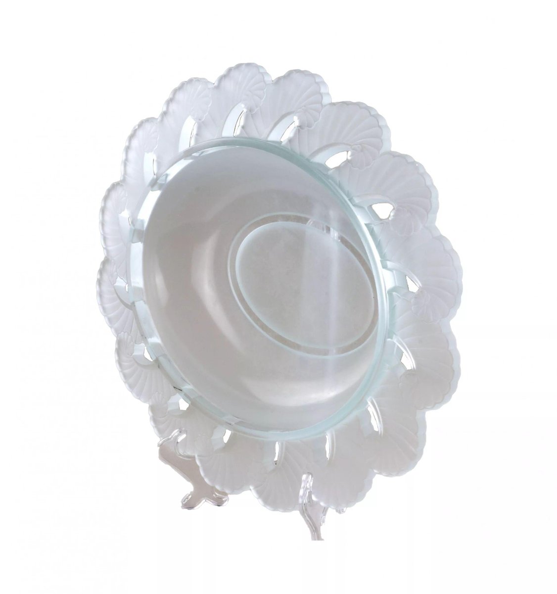 Art Deco Style Glass Fruit Bowl for sale at Pamono