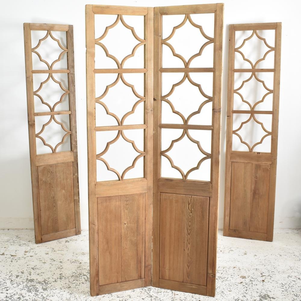 Vintage Wooden Room Divider for sale at Pamono