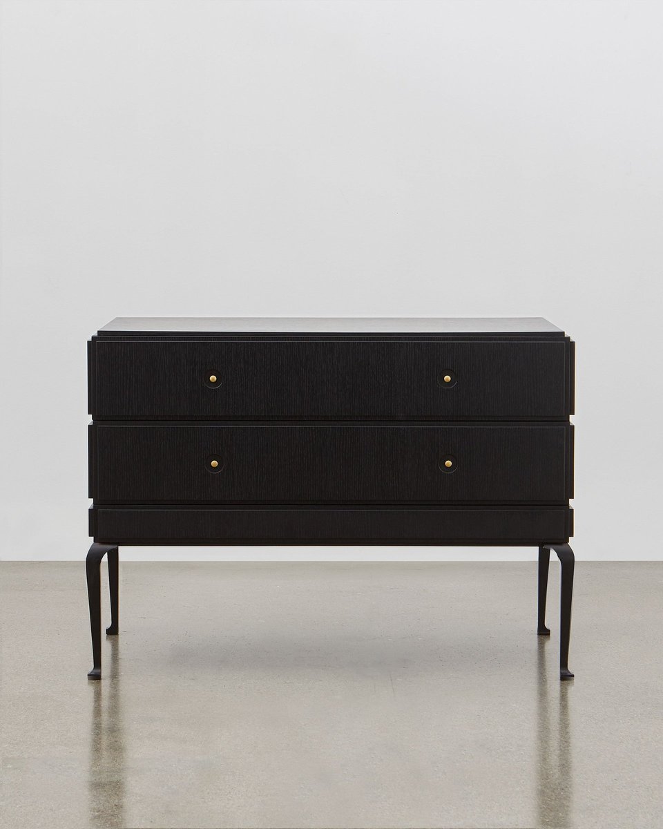 PH Grand Chest of Drawers, Wood Legs, Black Oak Veneer, White Ash Wood Drawers for sale at Pamono