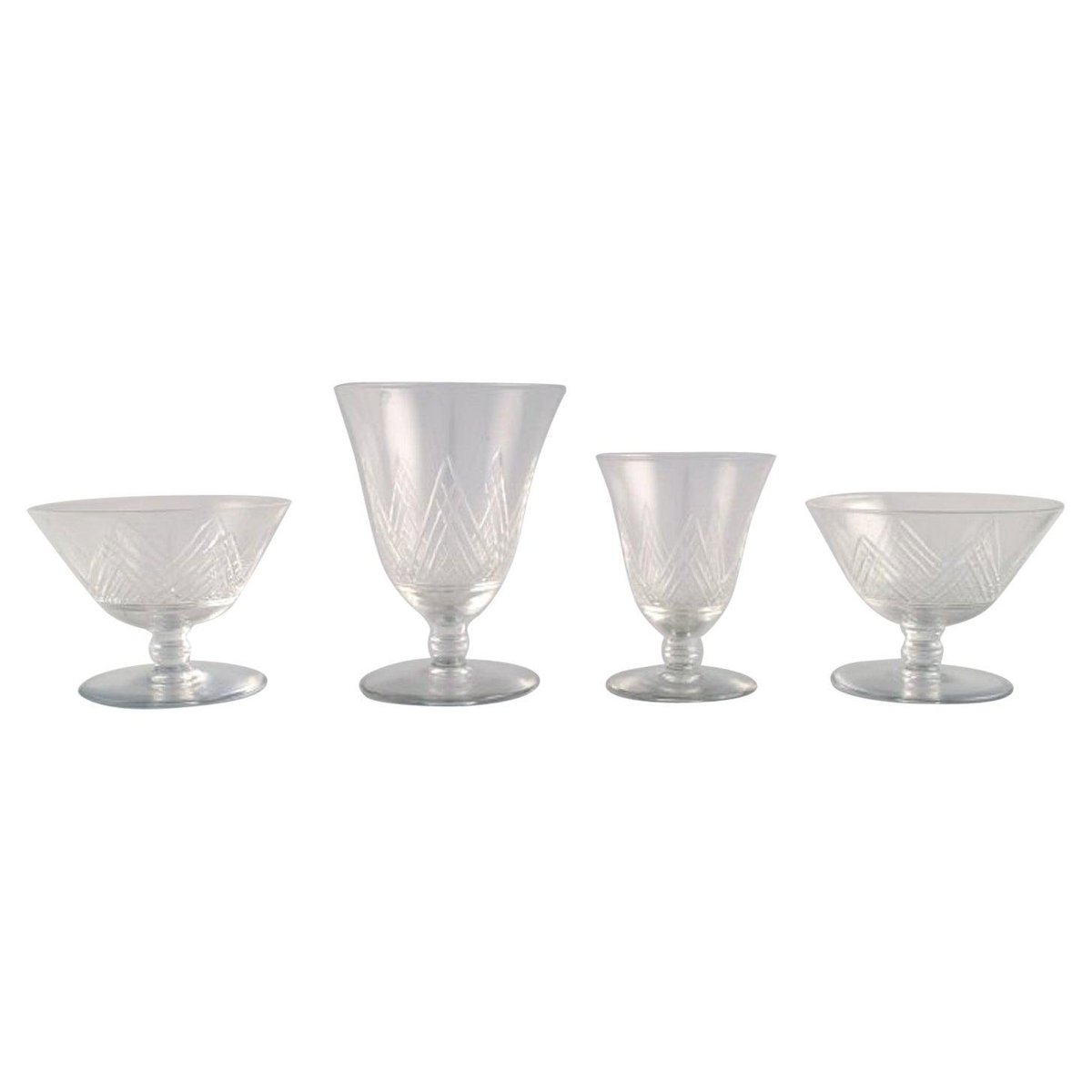 EDZARD Lot De 2 Photophores Molly Cristal Soufflé Bouche Bord Platine 8cm Et 10cm
