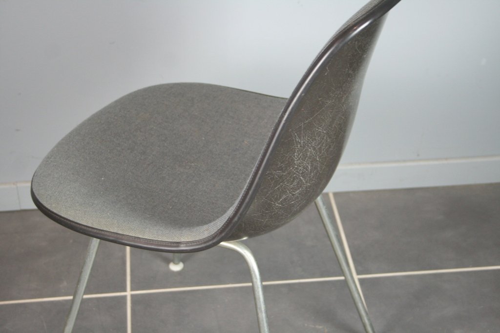 Vintage Black & Grey DSX Chair by Eames for Herman Miller