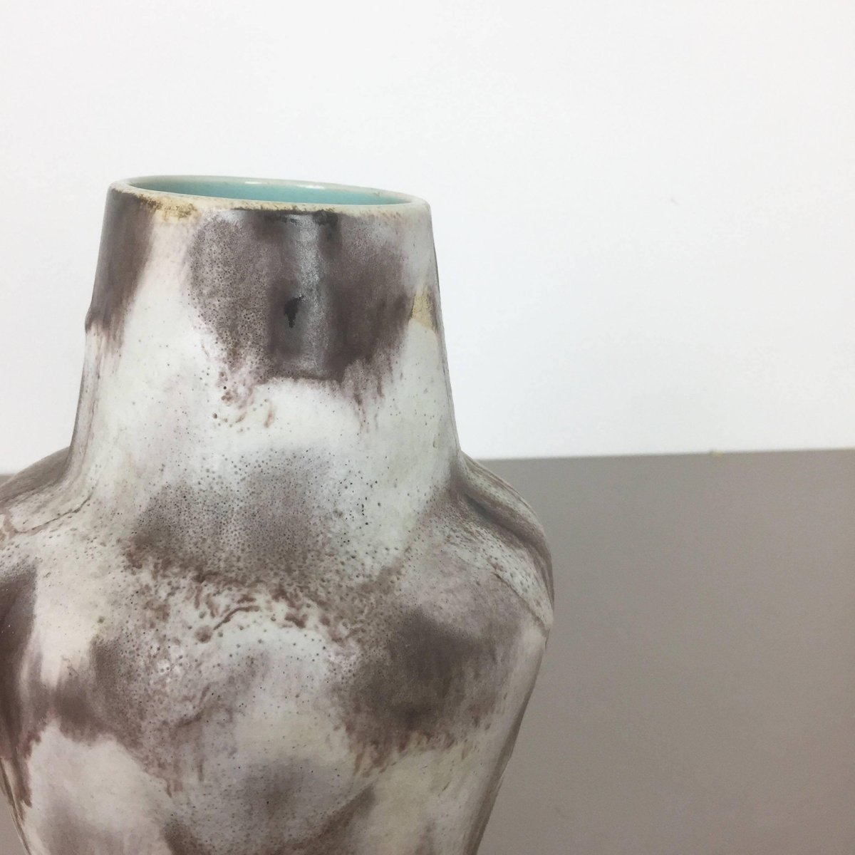 Vintage German Bauhaus Ceramic Pottery Vase, 1960s for sale at Pamono