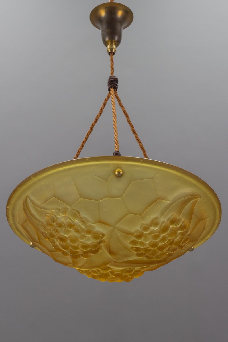 Amber Art Deco Pendant