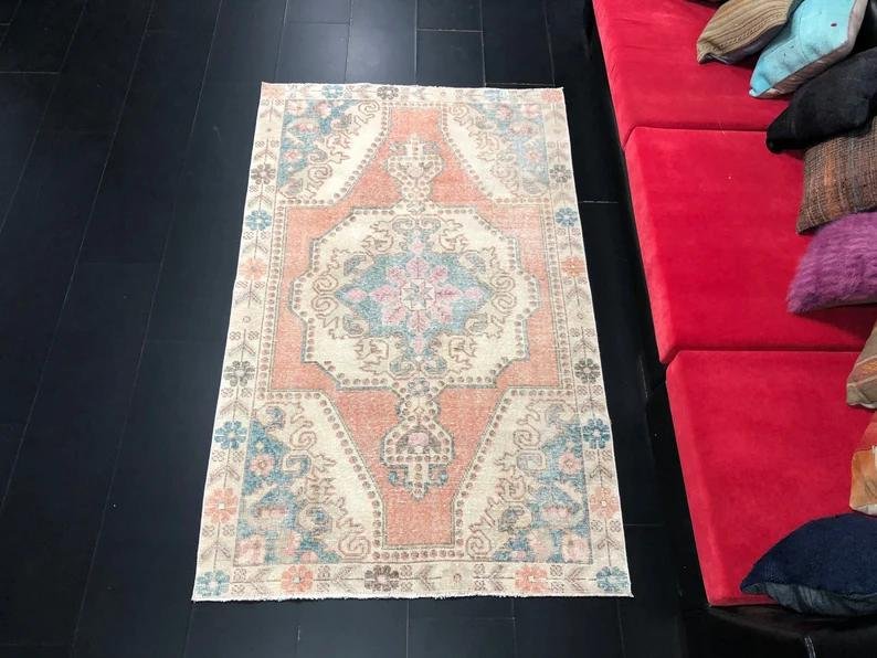 Turkish Faded Rug for sale at Pamono