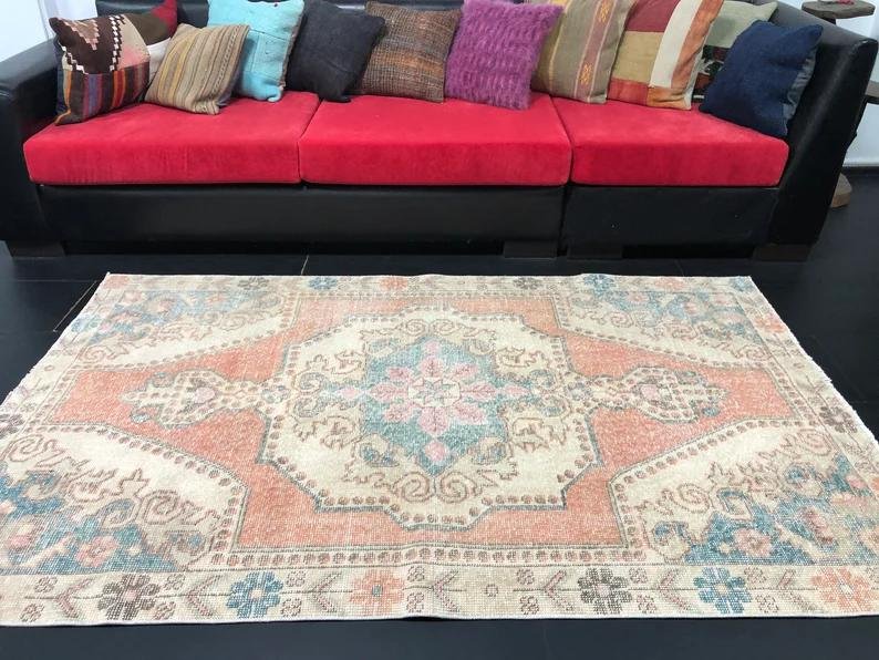 Turkish Faded Rug for sale at Pamono