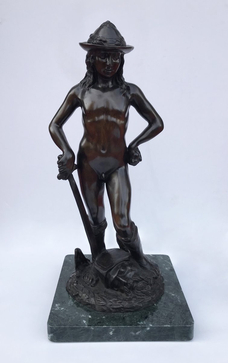 Sculpture de David en Bronze, 20ème Siècle en vente sur Pamono