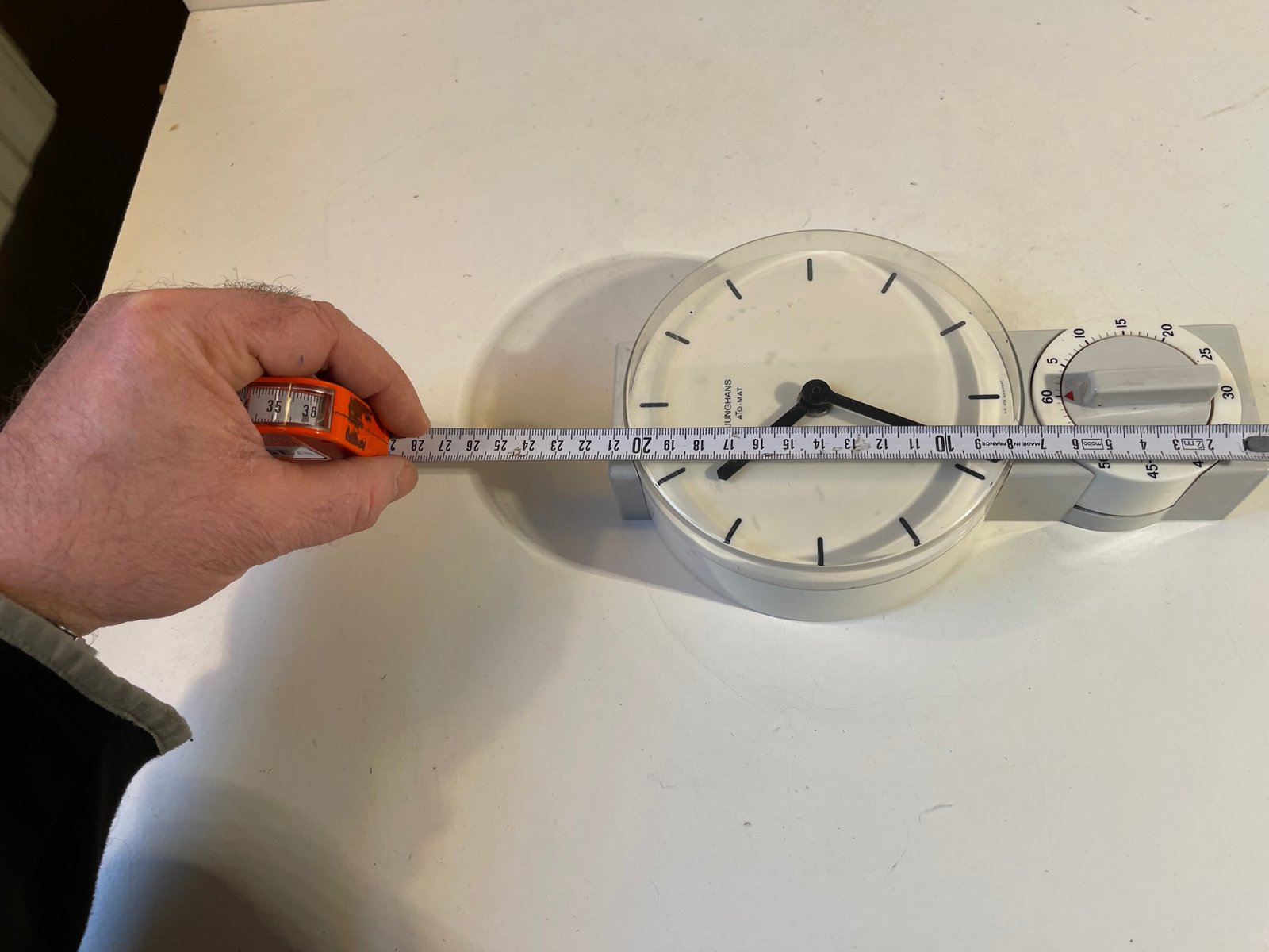 Junghans AtoMat Kitchen Wall Clock With Egg Timer, 1970s for sale at