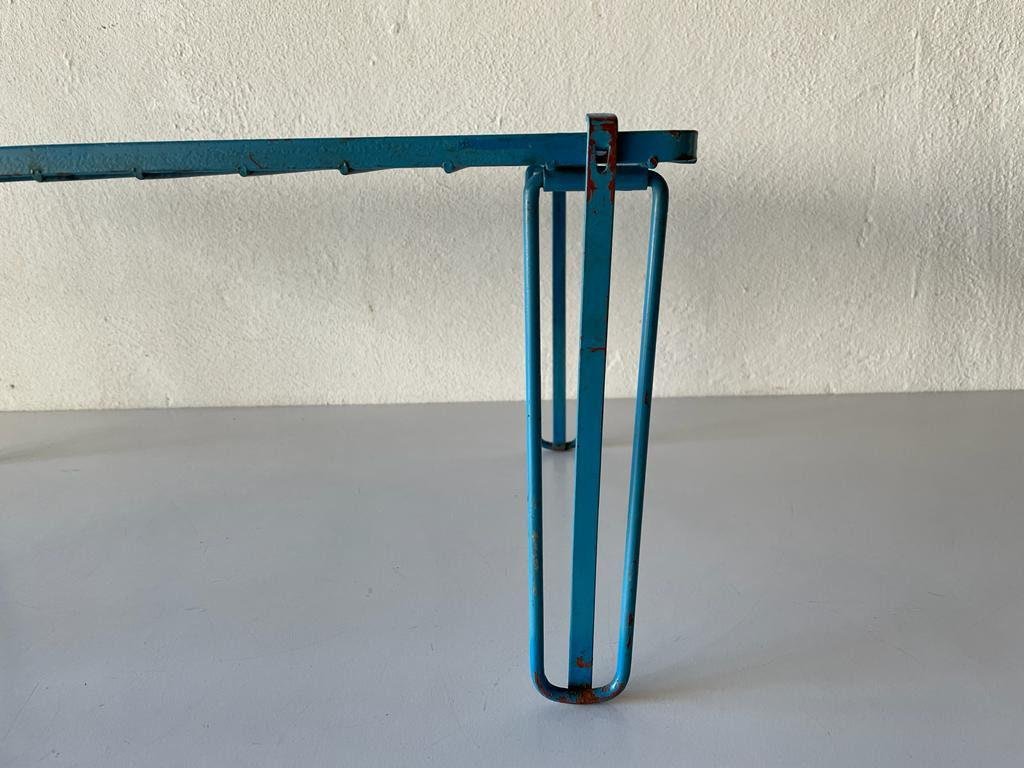 MidCentury Folding Leg Industrial Shelving Unit, 1950s for sale at Pamono