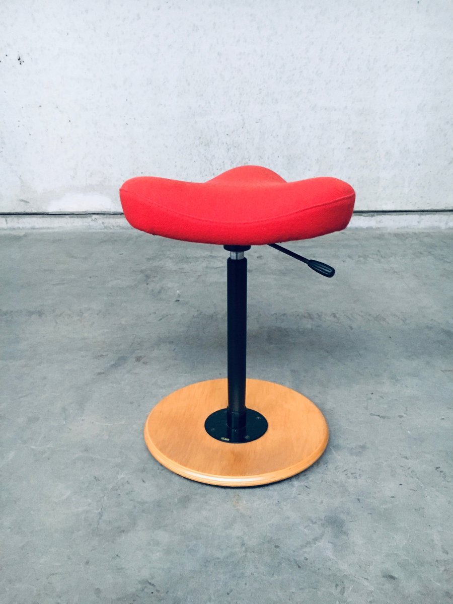 Scandinavian Ergonomic Design Writing Desk and Stool from Stokke, 1980s ...