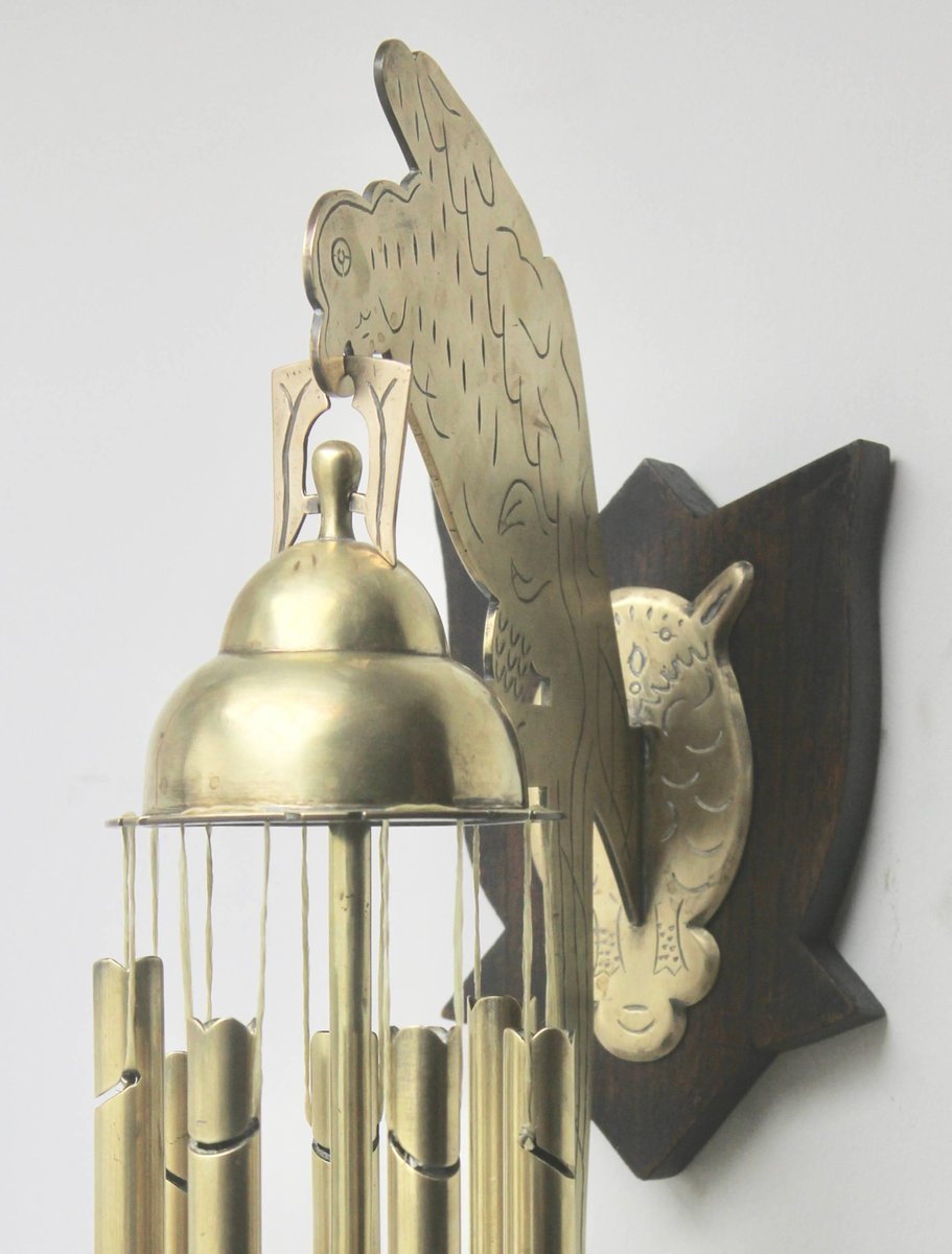 Charmante cloche de porte ancienne en fer forgé et laiton (Gebraucht Charmante cloche de porte ancienne en fer forgé et laiton (Gebraucht