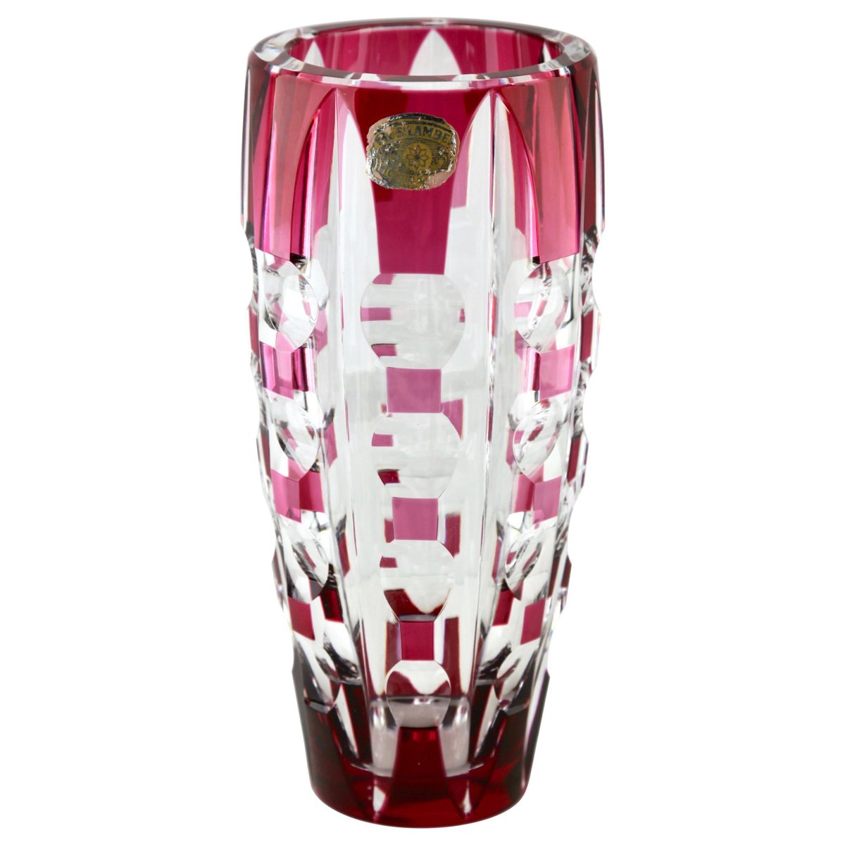 Cut to Clear Crystal Vase from Val Saint Lambert for sale at Pamono