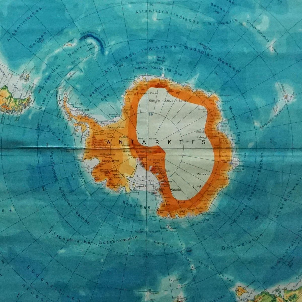 Stampa vintage raffigurante una mappa dell'emisfero australe della Terra in vendita su Pamono Stampa vintage raffigurante una mappa dell'emisfero australe della Terra in vendita su Pamono