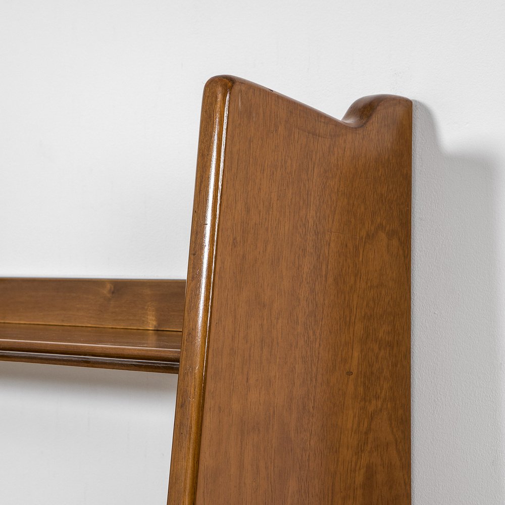 Librería colgante con tres estantes de madera de Ignazio Gardella, años