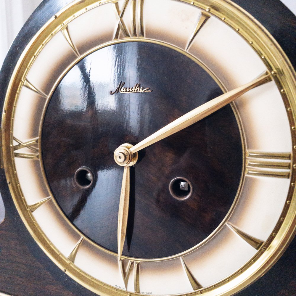 German Mantel Clock from Mauthe, 1940s for sale at Pamono