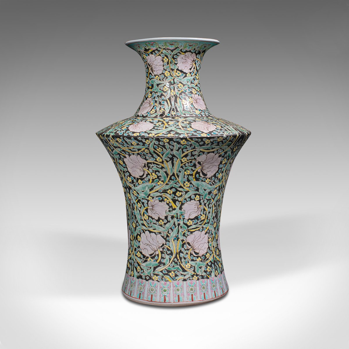 Large Vintage Art Deco Ceramic Flower Vase, 1950s for sale at Pamono