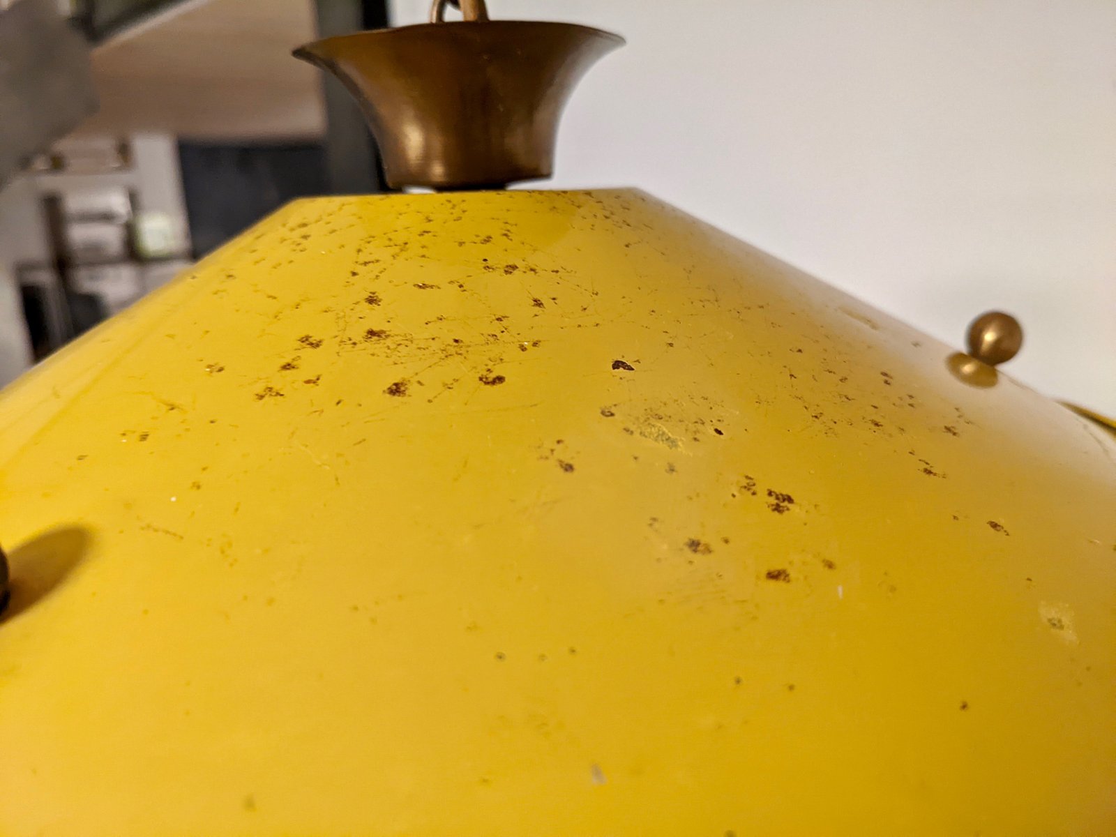 Suspension Lamp in Perforated Sheet Metal in the Style of Mategot for sale at Pamono