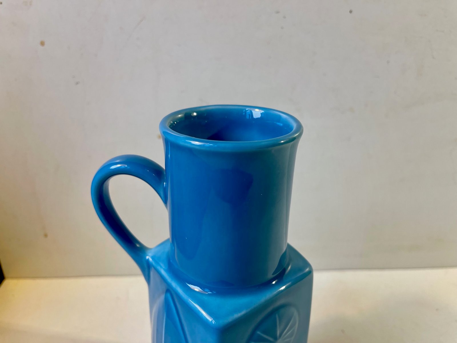 Light Blue Ceramic Jug Vase by CarlHarry Stålhane for Rörstrand, 1960s