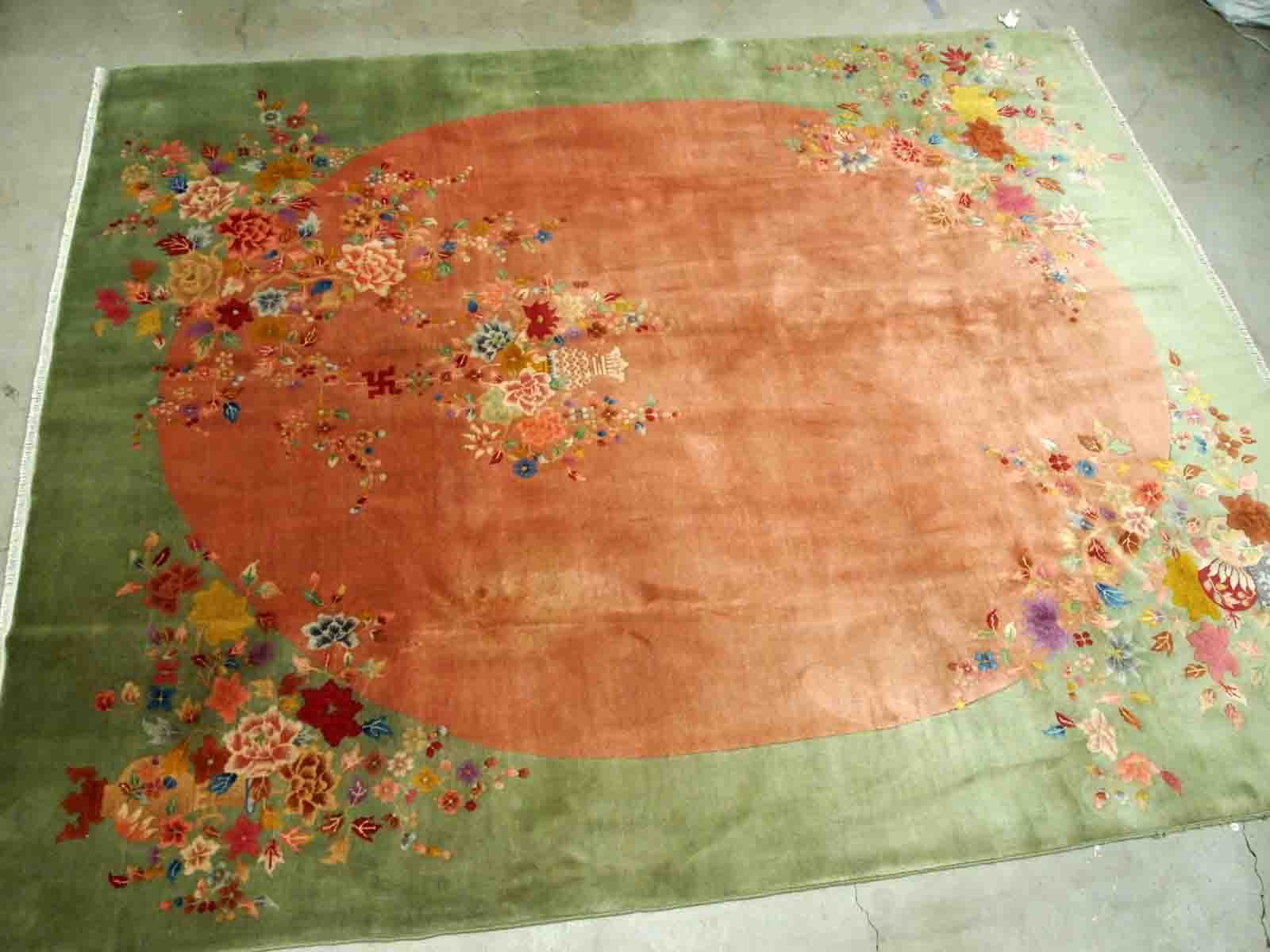 Tapis vinyle Mosaïque Art Déco dorée Anthea XL