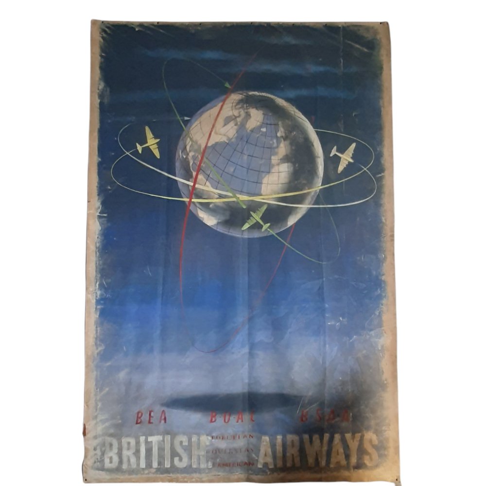 British Airways Poster, 1970s for sale at Pamono