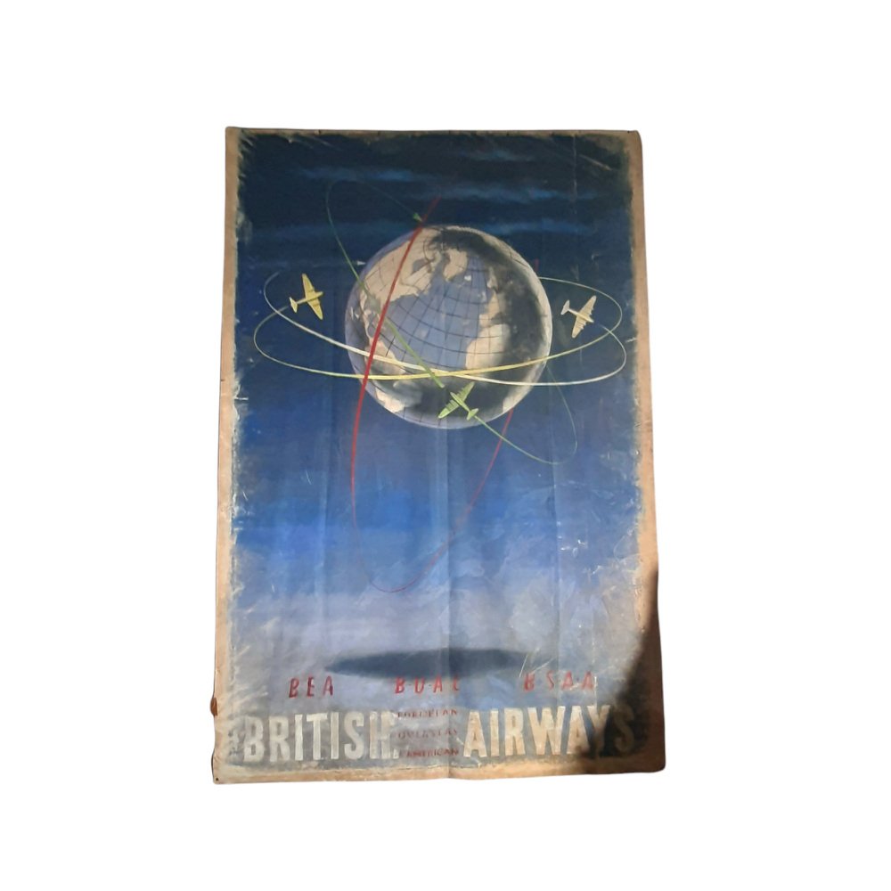 British Airways Poster, 1970s for sale at Pamono