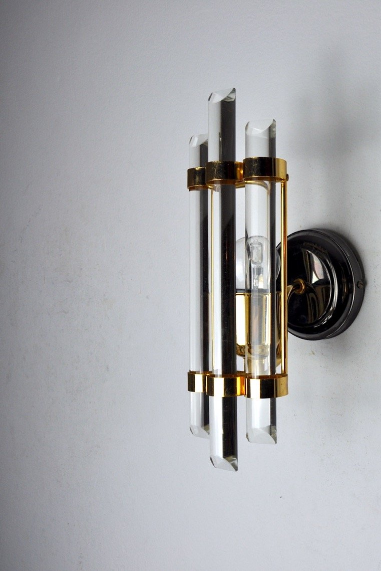 Italian Glass Wall Lights from Venini, 1970s for sale at Pamono