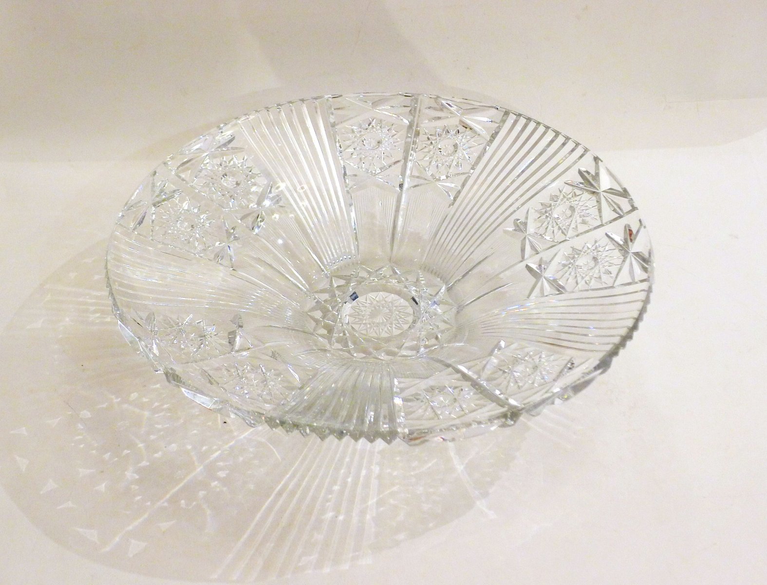 Large Cut Crystal Bowl for sale at Pamono