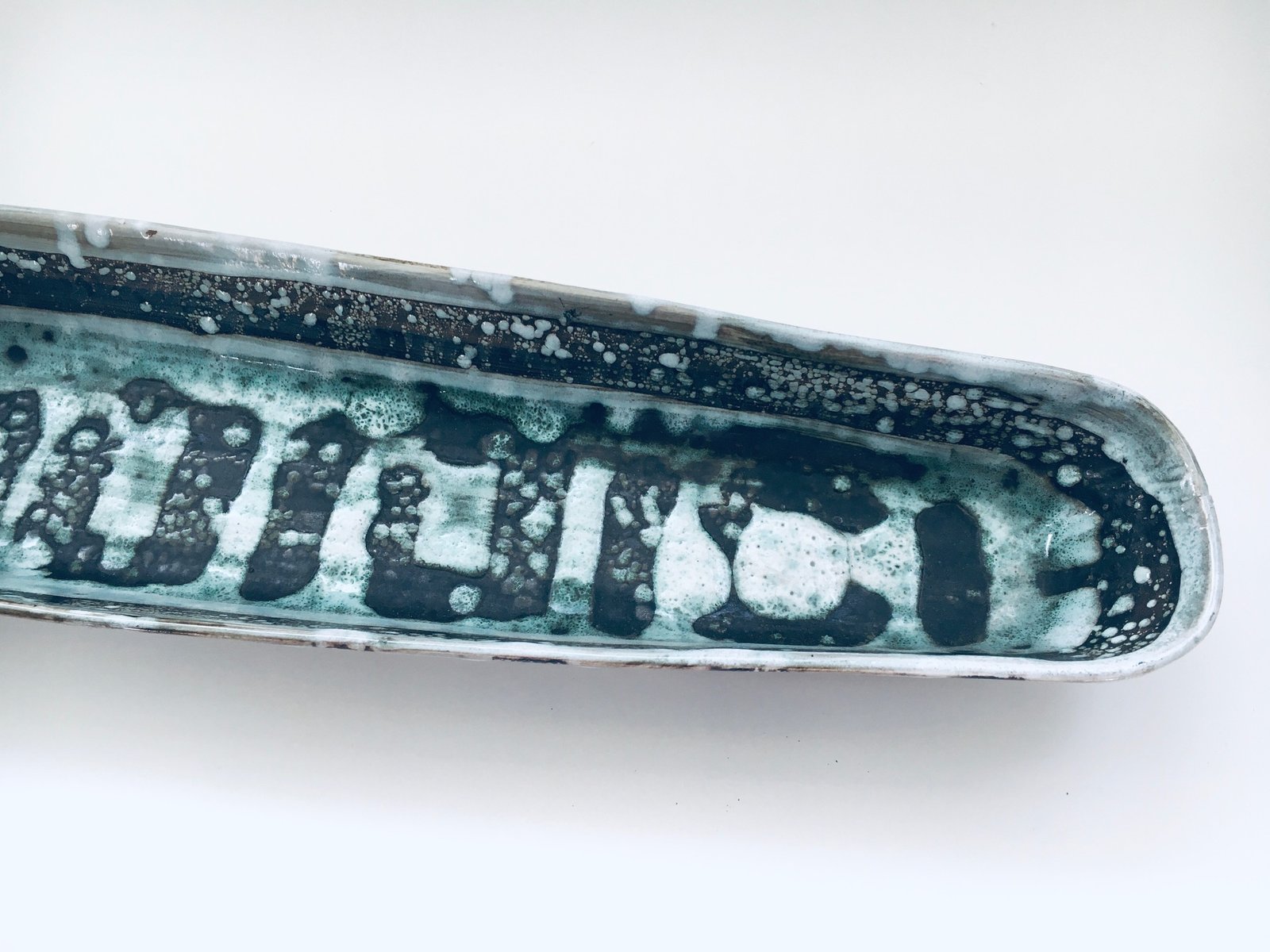 Large Vintage Abstract Bowl by David Sharp for Rye Pottery Studio, UK