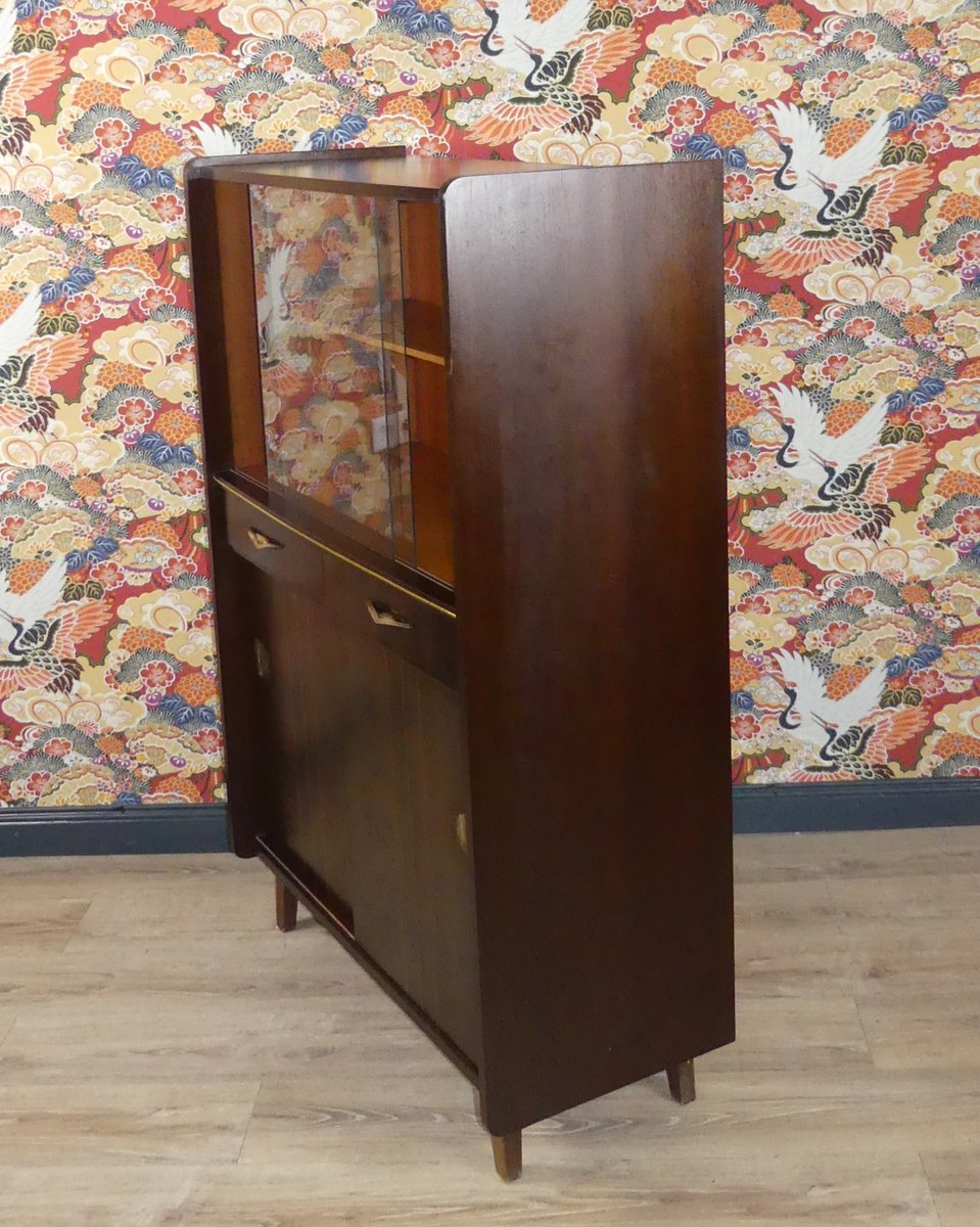 Small Living Room With Showcase, 1960s for sale at Pamono