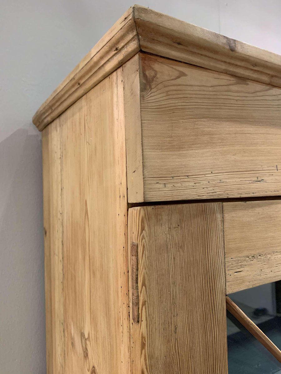 Antique Pine with Glazed Doors for sale at Pamono