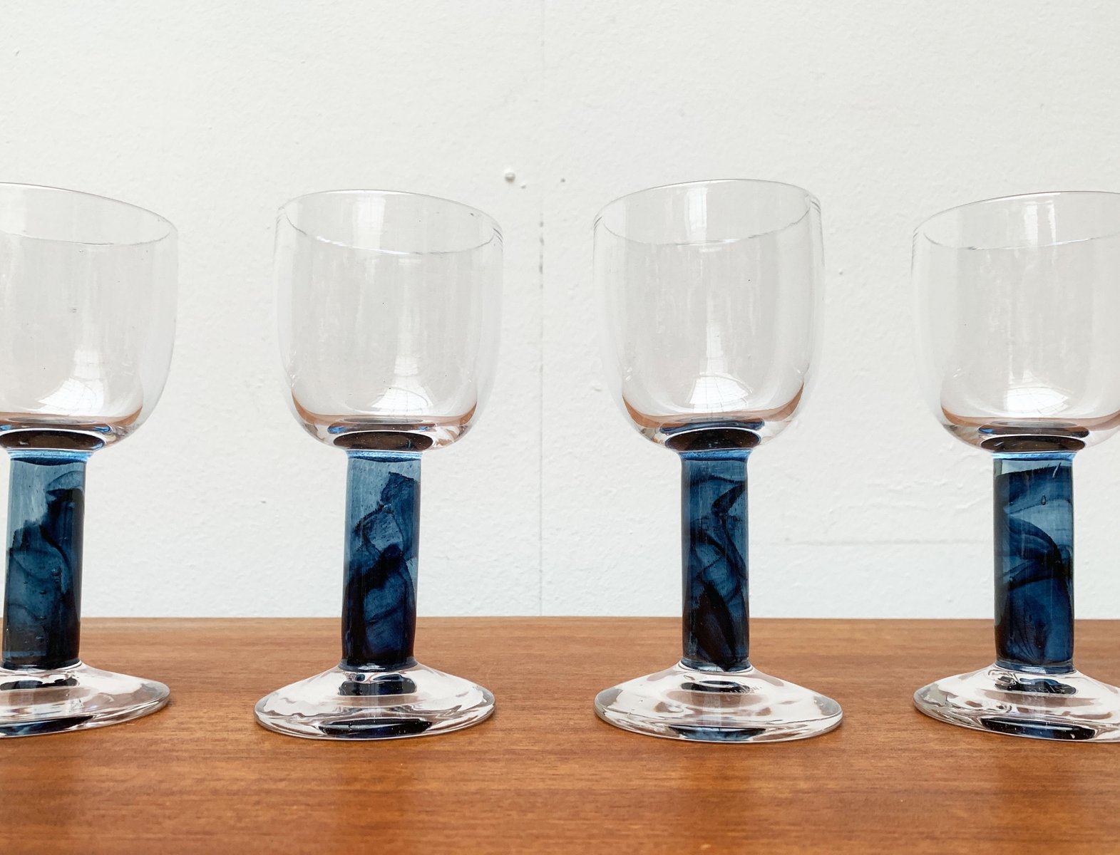 German Wine Glasses by Regina Kaufmann for Glashagen Hütte, Set of 6